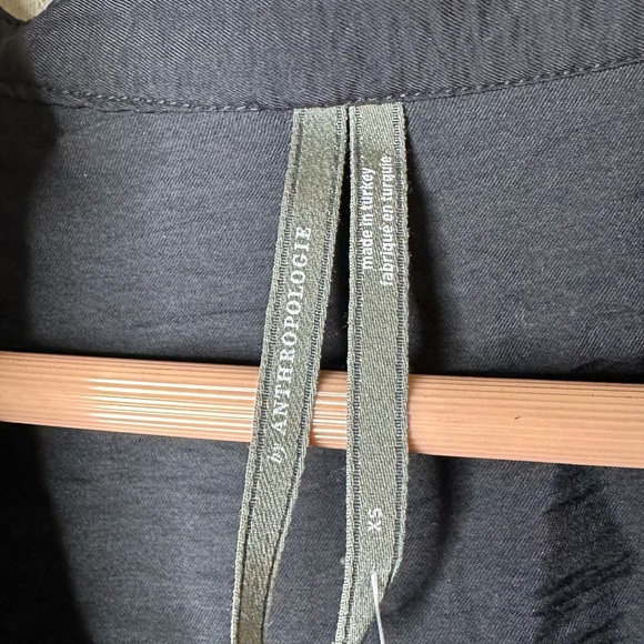 By Anthropologie Black Long Sleeve Blouse - Picture 3 of 5